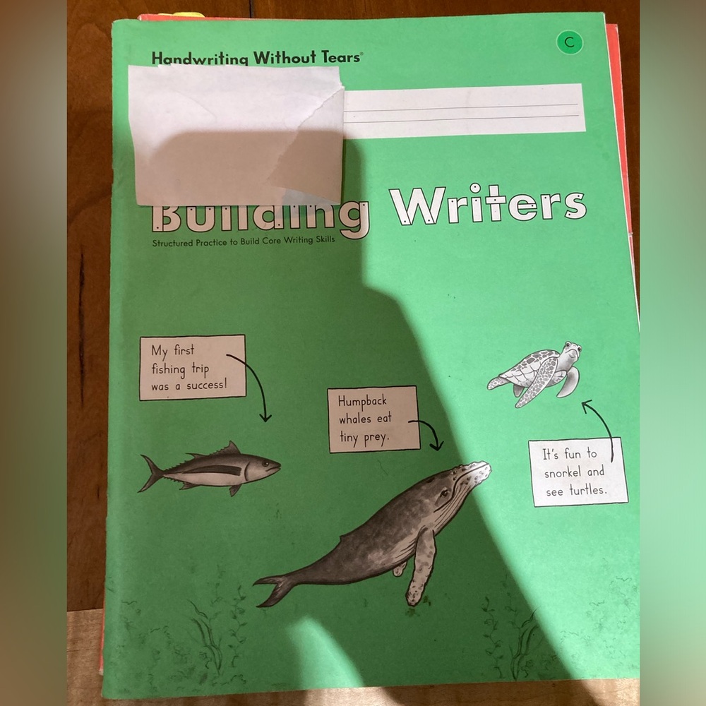 Handwriting Without Tears Building Writers Student book - Level C Green